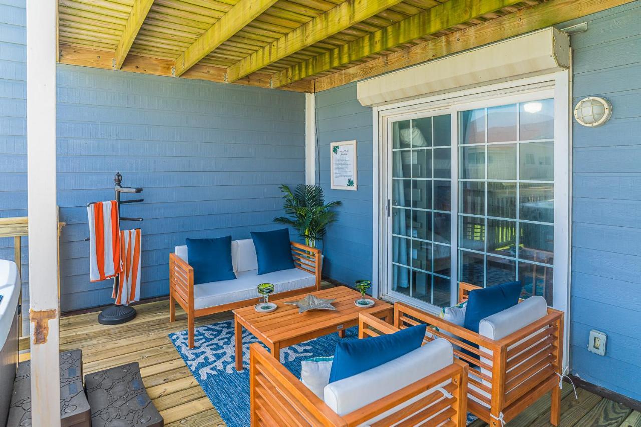 Hot Tub - Ocean Views - Steps To Private Beach - Quiet Location Galveston Eksteriør billede