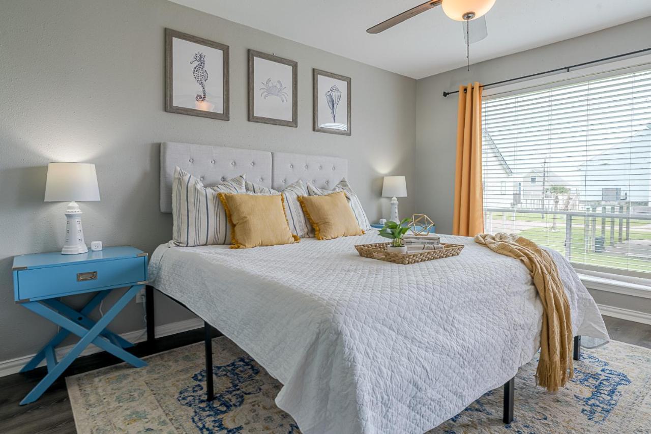 Hot Tub - Ocean Views - Steps To Private Beach - Quiet Location Galveston Eksteriør billede